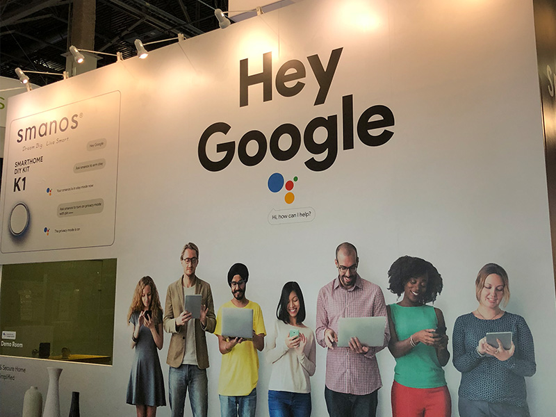[展會(huì)]  谷歌AI智能語(yǔ)音助手Google Assistant和smanos智能家居在CES2018宣布交互聯(lián)動(dòng)